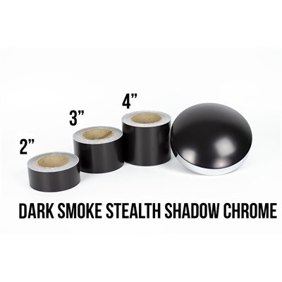 Luxe LightWrap Dark Smoke Stealth Shadow Chrome Roll - 2" x 25yd - 12%VLT - Satin Luxe LightWrap Dark Smoke Stealth Shadow Chrome Roll - 2" x 25yd - 12%VLT - Satin