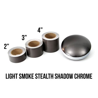 Luxe - LightWrap Light Smoke Stealth Shadow Chrome Roll - 3" x 25yd - 45%VLT - Satin Luxe - LightWrap Light Smoke Stealth Shadow Chrome Roll - 3" x 25yd - 45%VLT - Satin