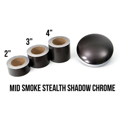 Luxe - LightWrap Mid Smoke Stealth Shadow Chrome Roll - 2" x 25yd - 24%VLT - Satin Luxe - LightWrap Mid Smoke Stealth Shadow Chrome Roll - 2" x 25yd - 24%VLT - Satin